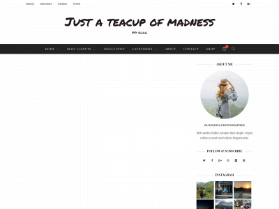 justateacupofmadness.com snapshot