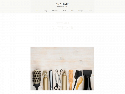 anzhair.com snapshot