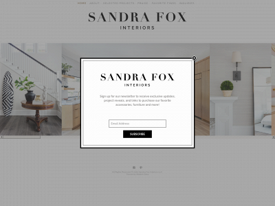 sandrafoxinteriors.com snapshot