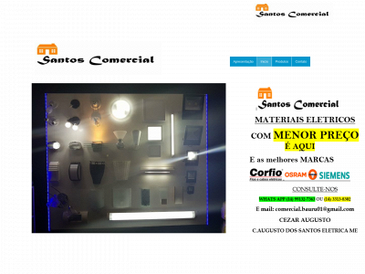 santoscomercialeletrica.com.br snapshot