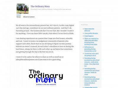 theordinarymom.com snapshot
