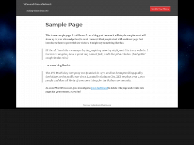 videoandgamesnetwork.com snapshot