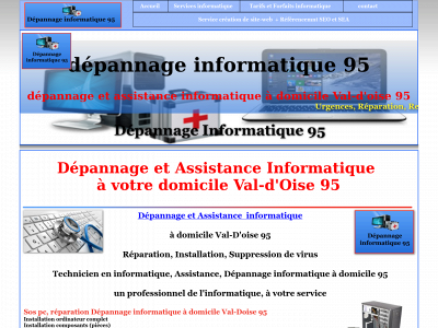 depannage-informatique95.fr snapshot