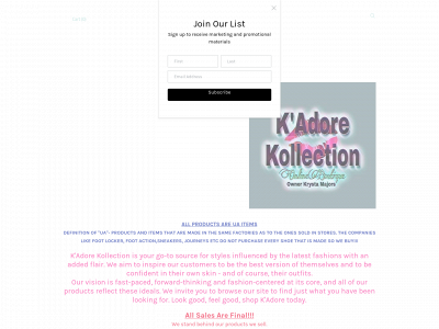 kadorekollection.weebly.com snapshot