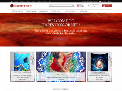 tapestrycorner.com snapshot