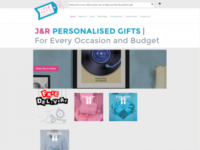 jandrpersonalisedgifts.co.uk snapshot