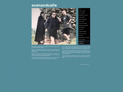svenandcalle.com snapshot