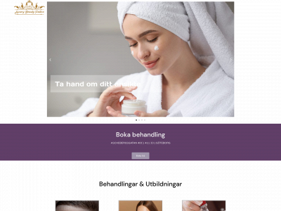 thebeautypalace.se snapshot
