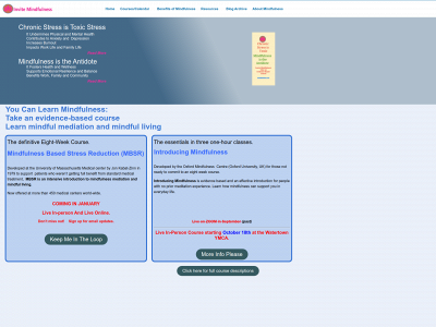 invitemindfulness.com snapshot