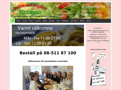 pizzeriaeldorado.se snapshot