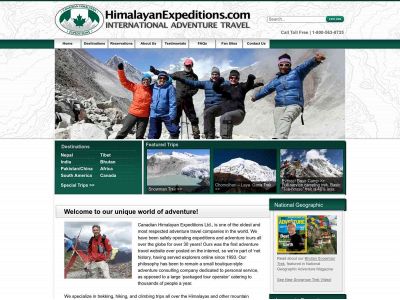 himalayanexpeditions.com snapshot