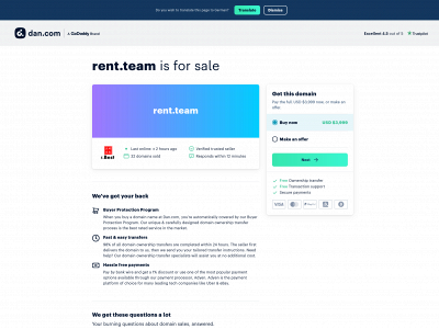 rent.team snapshot