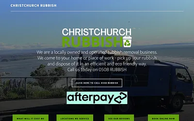 christchurchrubbish.co.nz snapshot