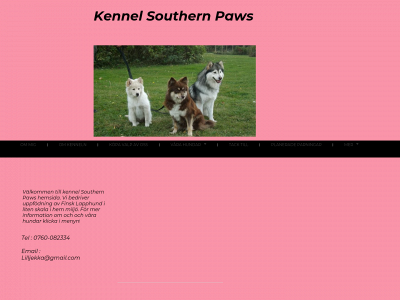 southernpaws.se snapshot
