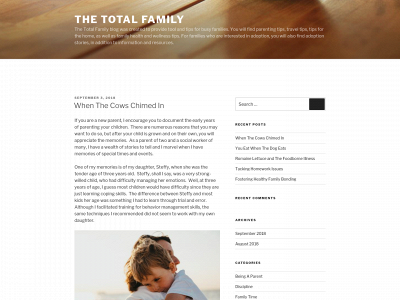 thetotalfamily.com snapshot