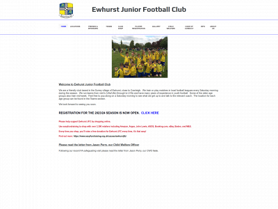 ewhurstjfc.co.uk snapshot