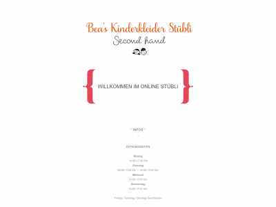 beaskinderkleiderstuebli.ch snapshot