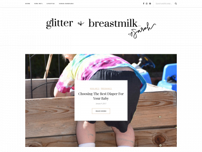 glitterandbreastmilkblog.com snapshot