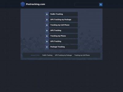 psstracking.com snapshot