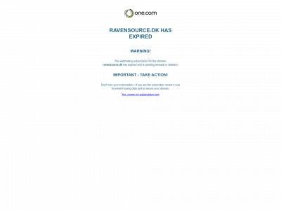 ravensource.dk snapshot