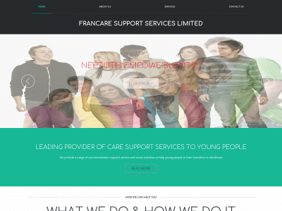 francaresupportservices.co.uk snapshot