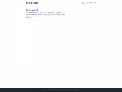 rambansal.in snapshot