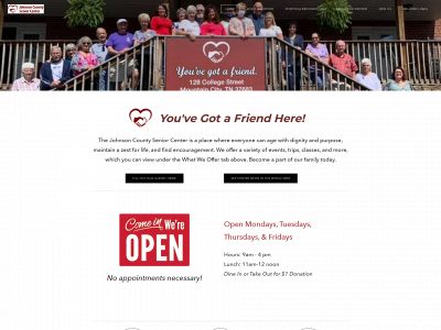 www.johnsoncountyseniorcenter.com snapshot