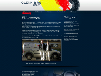 glennrsmaleri.se snapshot