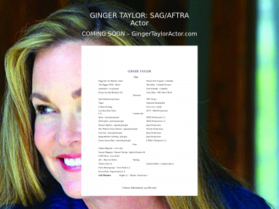 gingertayloractor.com snapshot