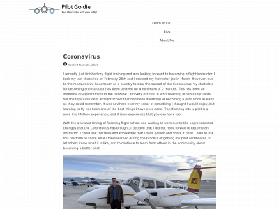 pilotgoldie.com snapshot