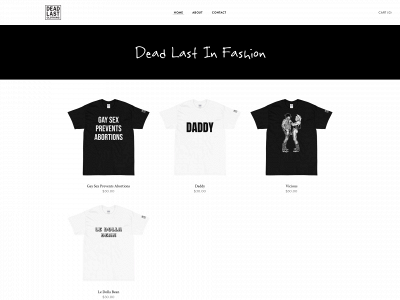 www.deadlastclothing.com snapshot