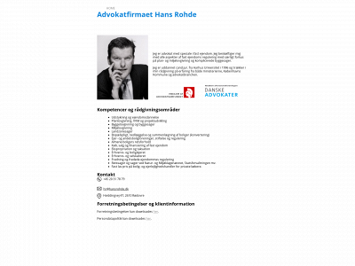 hansrohde.dk snapshot