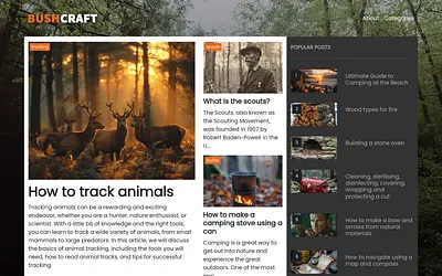 bushcraft.one snapshot