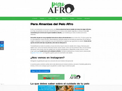 puroafro.com snapshot