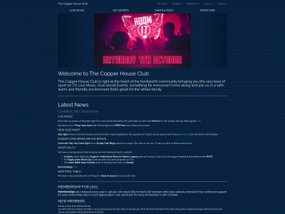 copperhouseclub.co.uk snapshot