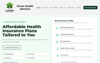 cloverhealthadvisors.org snapshot