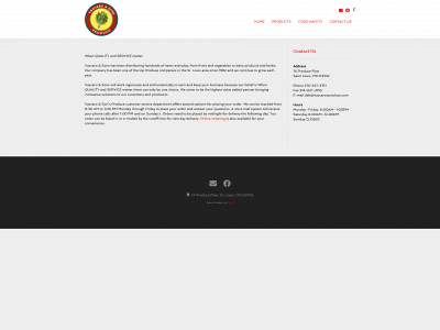 vaccarosproduce.com snapshot