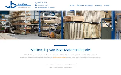 vanbaal-materiaalhandel.nl snapshot