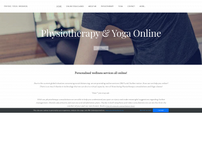 www.physioyogamassage.com snapshot