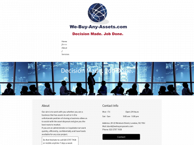 webuyanyassets.com snapshot