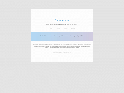 calabrone.one snapshot