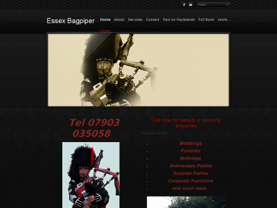 essexbagpiper.co.uk snapshot