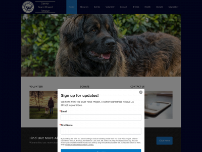 silverpawsproject.org snapshot