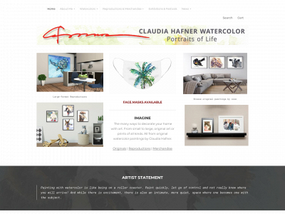 www.claudiahafnerwatercolor.com snapshot