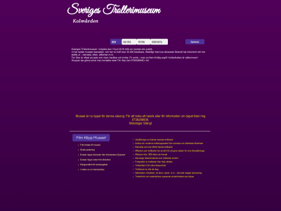 sverigestrollerimuseum.se snapshot