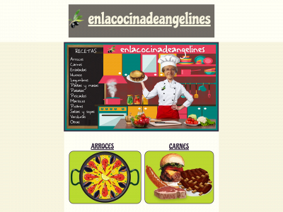 enlacocinadeangelines.es snapshot