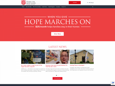 www.salvationarmypotomac.org snapshot