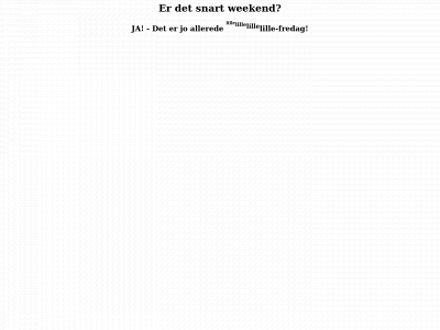 erdetsnartweekend.nu snapshot