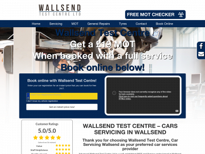 wallsendtestcentre.co.uk snapshot