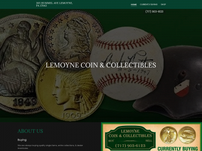 lemoynecoinandcollectibles.com snapshot